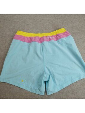 Birddogs Shorts 2XL Blue Pink Yellow Lined Boomstick Drawstring